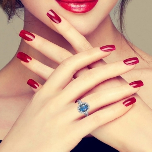 NEW Australian Boulder Opal Triplet & Zircon Halo Ring Size 5 - Picture 12 of 13